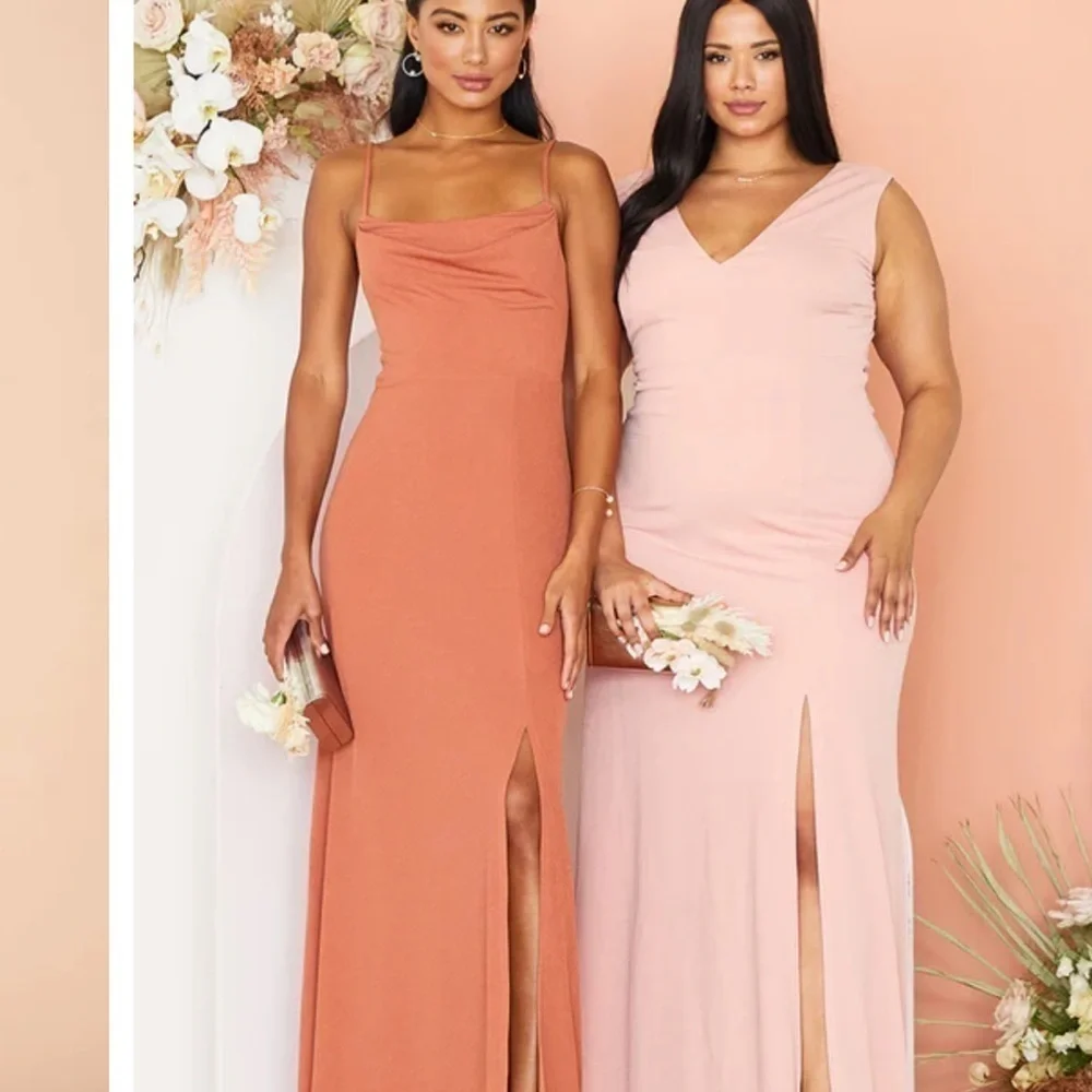 Birdy Grey Maxi Dress, Terracotta Color, Size Medium. NWT - Picture 4 of 6